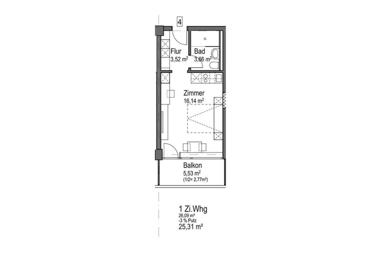 Апартаменти Huber Living Basic 203 Ґермерінґ Екстер'єр фото